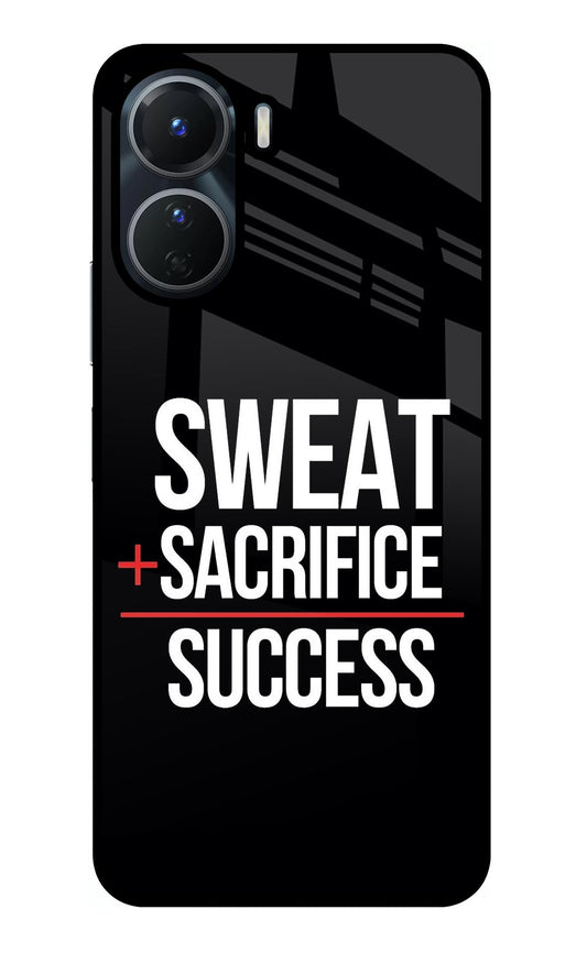 Sweat Sacrifice Success Vivo Y16 Glass Case