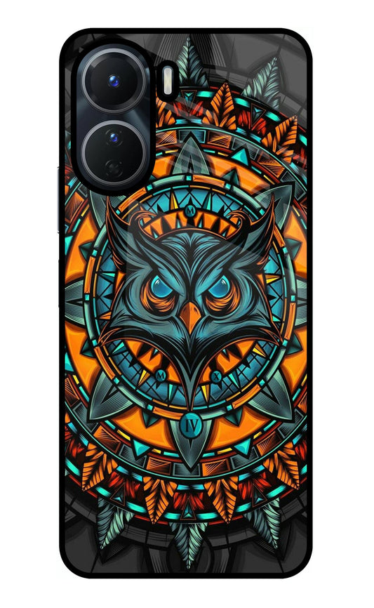 Angry Owl Art Vivo Y16 Glass Case