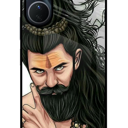 Mahadev Vivo Y16 Glass Case Back Cover by Casekaro