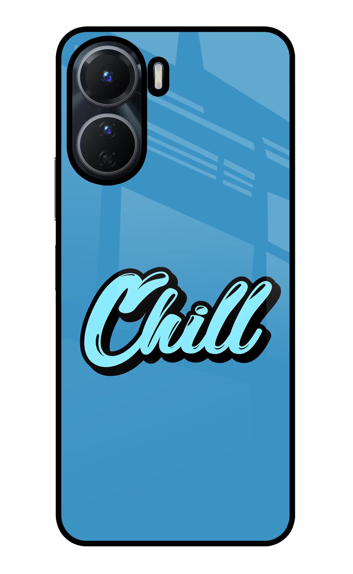 Chill Vivo Y16 Glass Case Back Cover by Casekaro