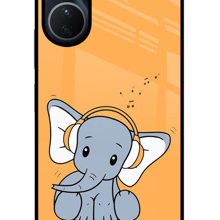 High On Music Vivo Y16 Glass Case Back Cover by Casekaro