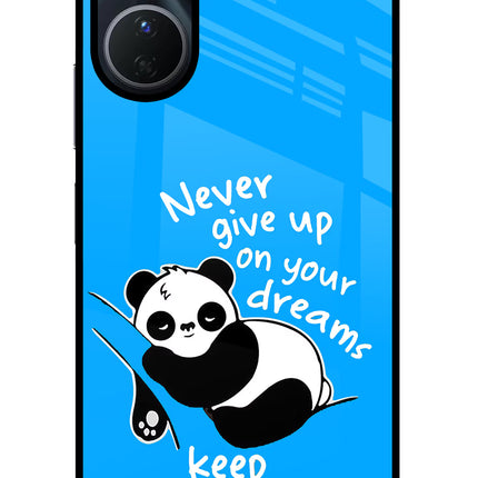 Keep Sleeping Vivo Y16 Glass Case Back Cover by Casekaro