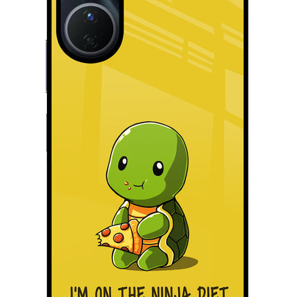 I'm on Ninja Diet Vivo Y16 Glass Case Back Cover by Casekaro