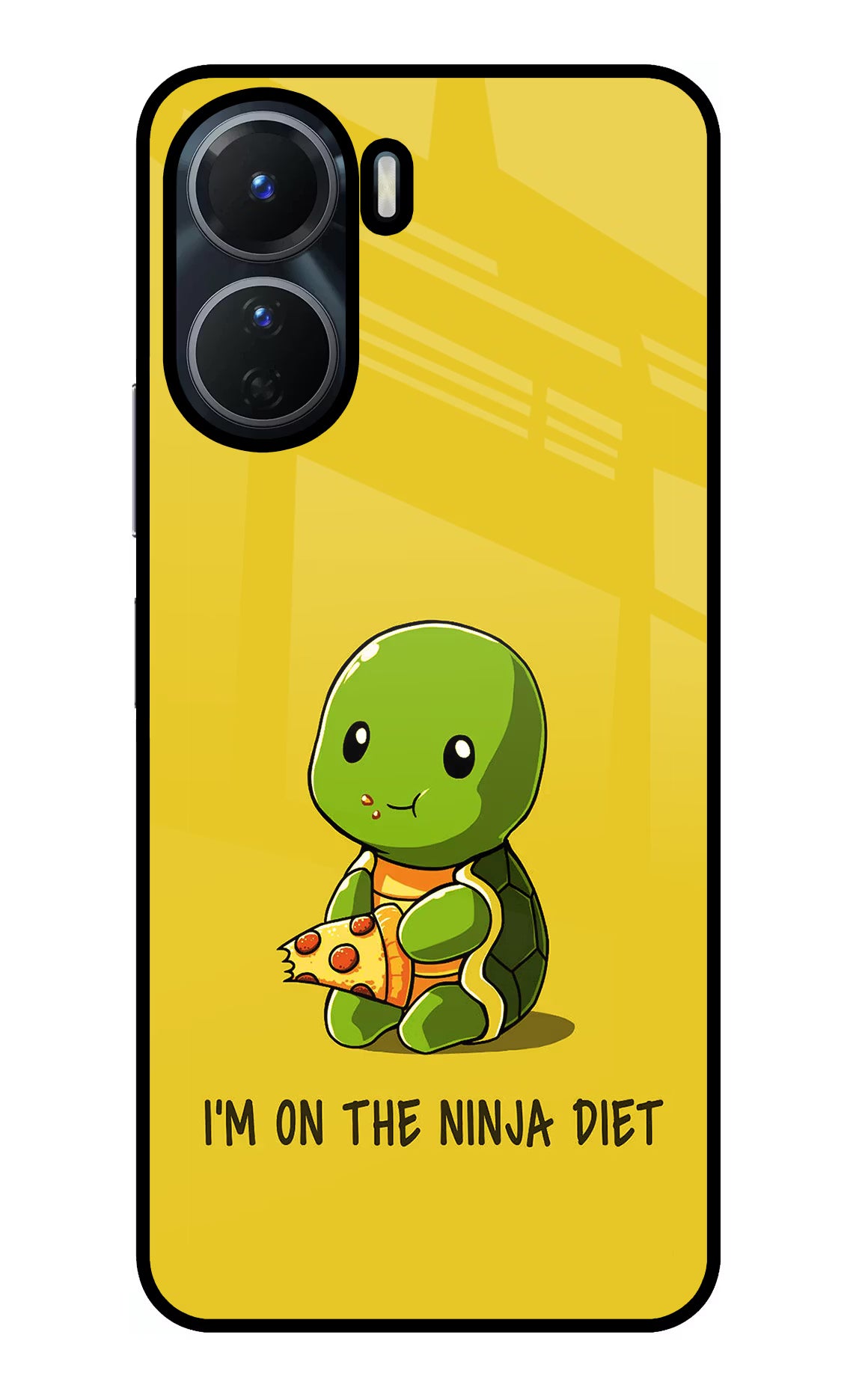 I'm on Ninja Diet Vivo Y16 Glass Case Back Cover by Casekaro