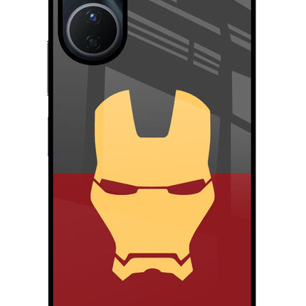 Ironman Vivo Y16 Glass Case Back Cover by Casekaro
