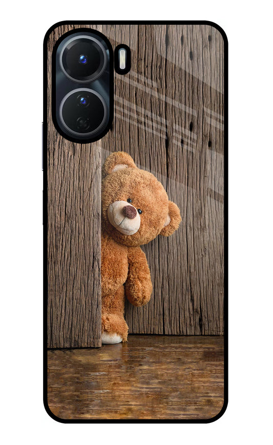 Teddy Wooden Vivo Y16 Glass Case