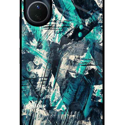 Artwork Vivo Y16 Glass Case Back Cover by Casekaro