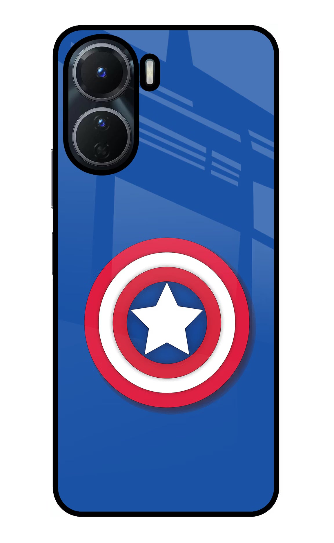 Shield Vivo Y16 Glass Case Back Cover by Casekaro