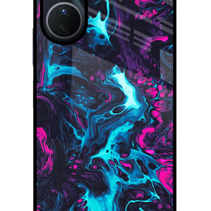 Abstract Vivo Y16 Glass Case Back Cover by Casekaro