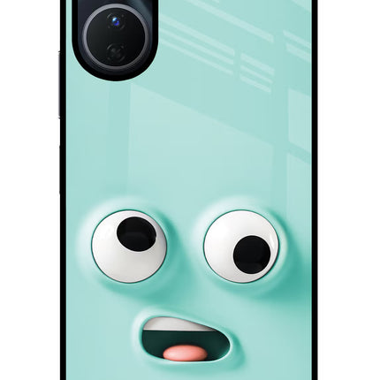 Funny Cartoon Vivo Y16 Glass Case Back Cover by Casekaro