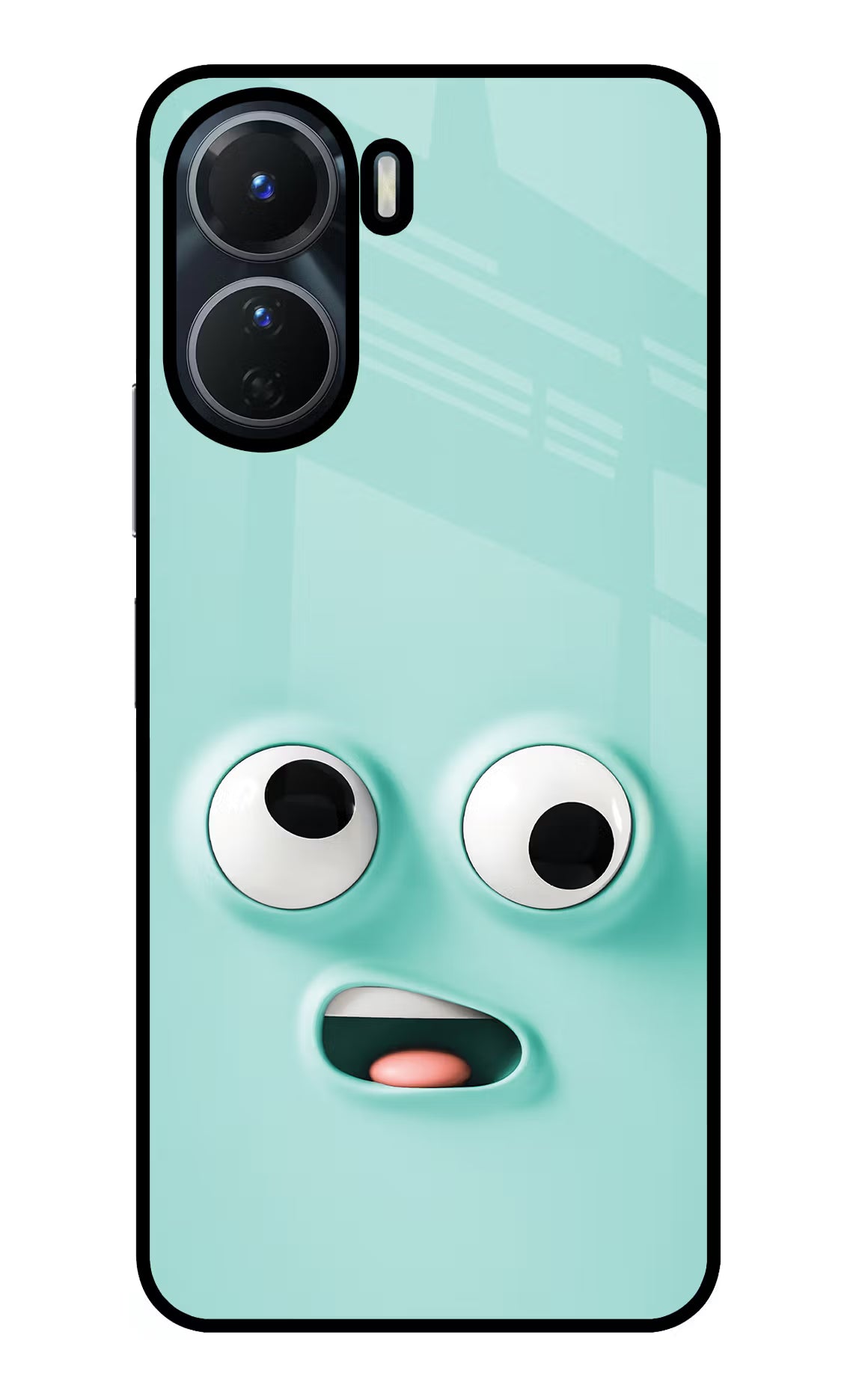 Funny Cartoon Vivo Y16 Glass Case Back Cover by Casekaro