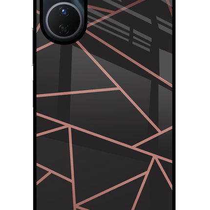 Geometric Pattern Vivo Y16 Glass Case Back Cover by Casekaro