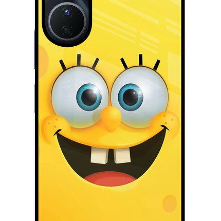 Sponge 1 Vivo Y16 Glass Case Back Cover by Casekaro