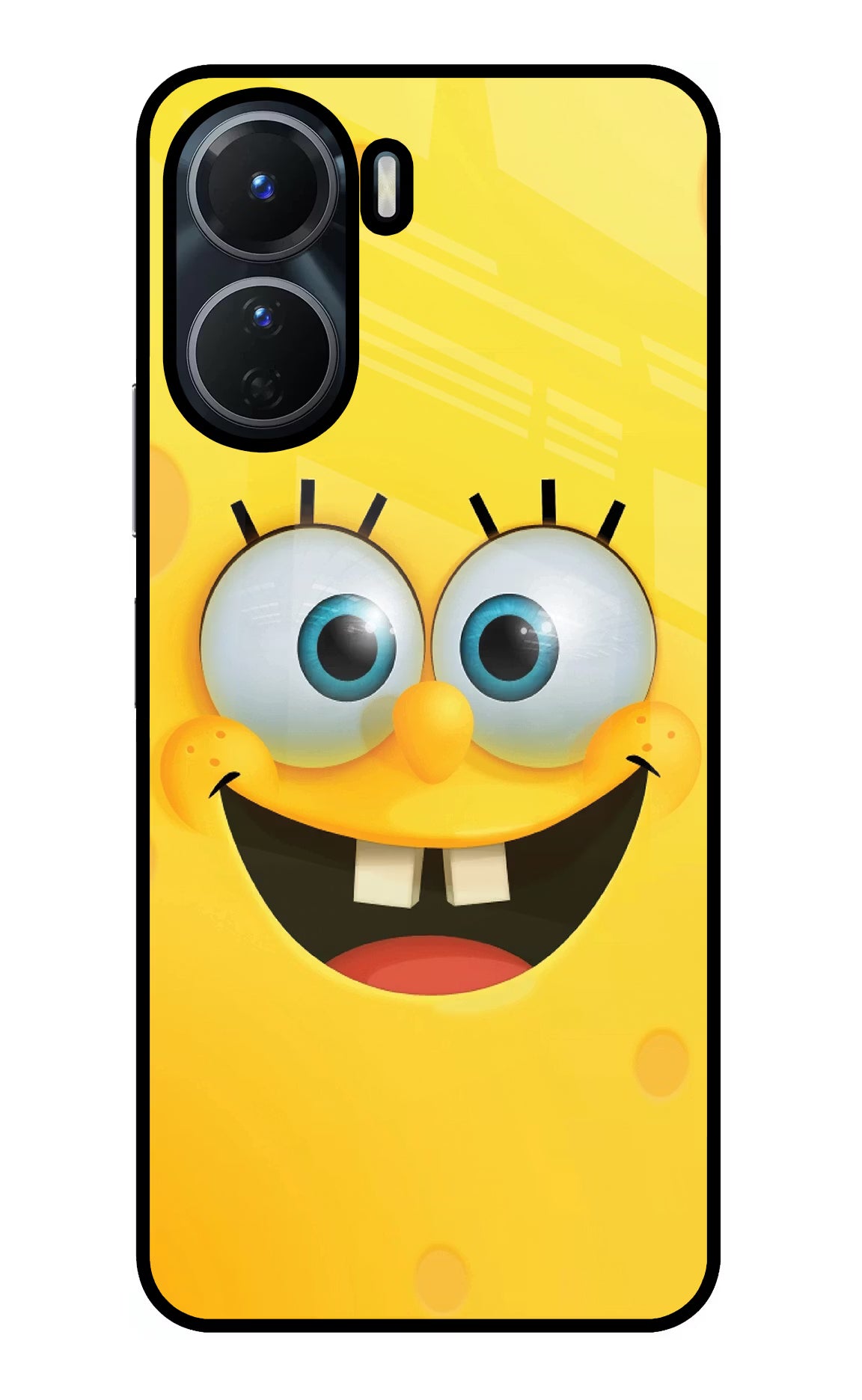Sponge 1 Vivo Y16 Glass Case Back Cover by Casekaro
