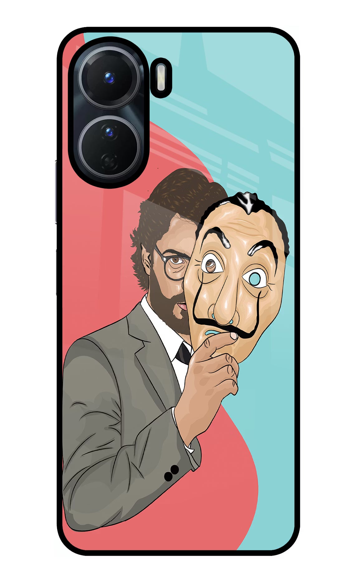 Professor Vivo Y16 Glass Case Back Cover by Casekaro