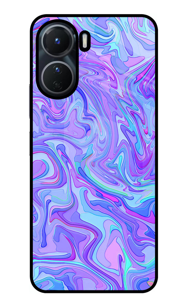 Glitter Vivo Y16 Glass Case