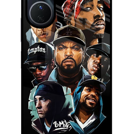 Rappers Vivo Y16 Glass Case Back Cover by Casekaro
