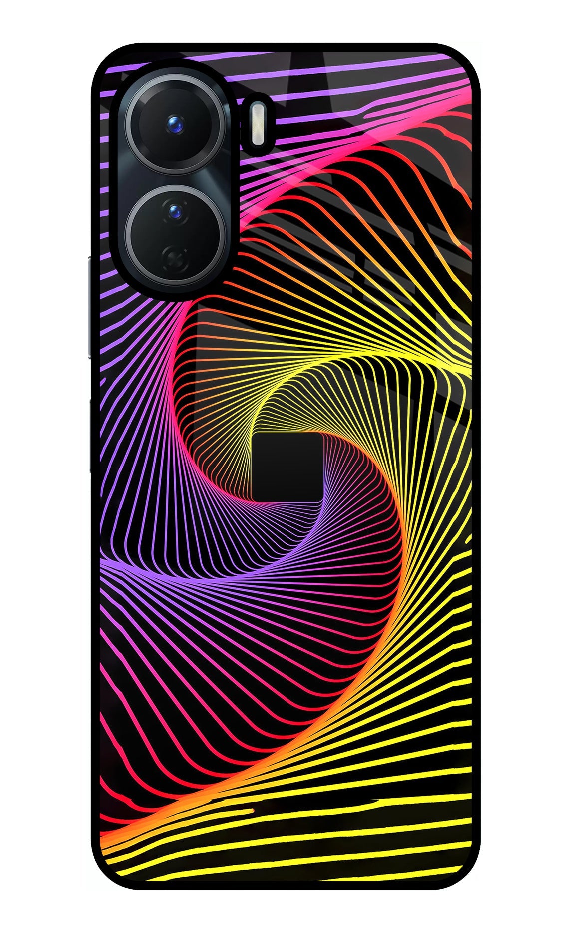 Colorful Strings Vivo Y16 Glass Case