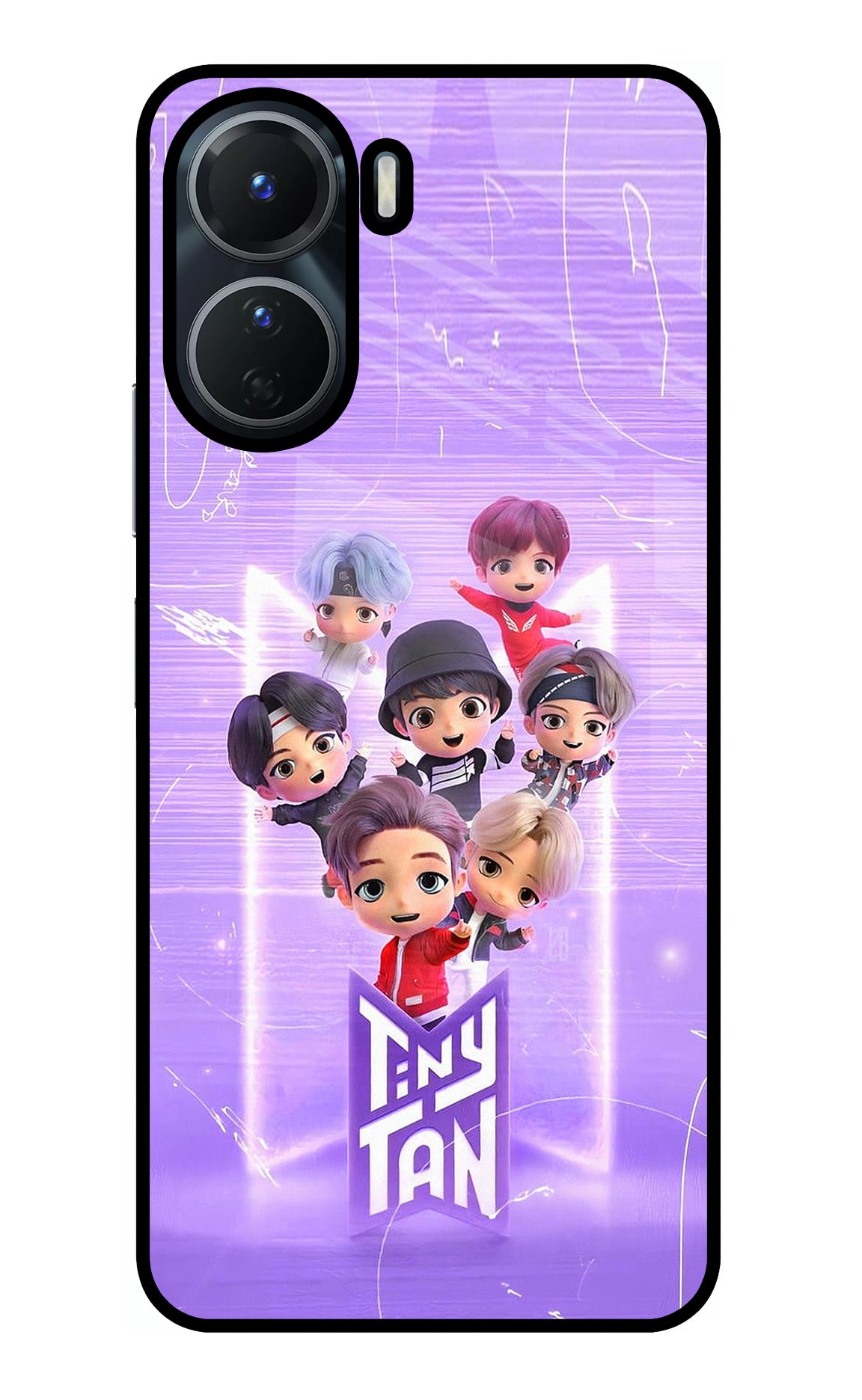 BTS Tiny Tan Vivo Y16 Glass Case