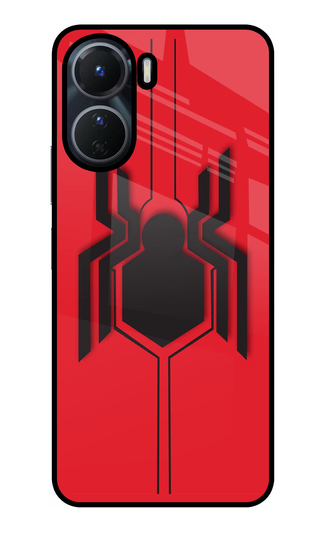 Spider Vivo Y16 Glass Case Back Cover by Casekaro