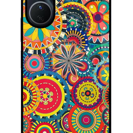 Gol Gol Art Vivo Y16 Glass Case Back Cover by Casekaro