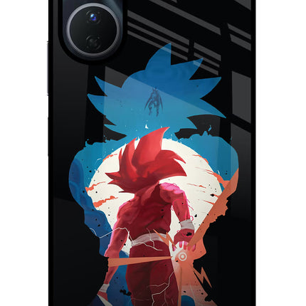 Goku Vivo Y16 Glass Case Back Cover by Casekaro