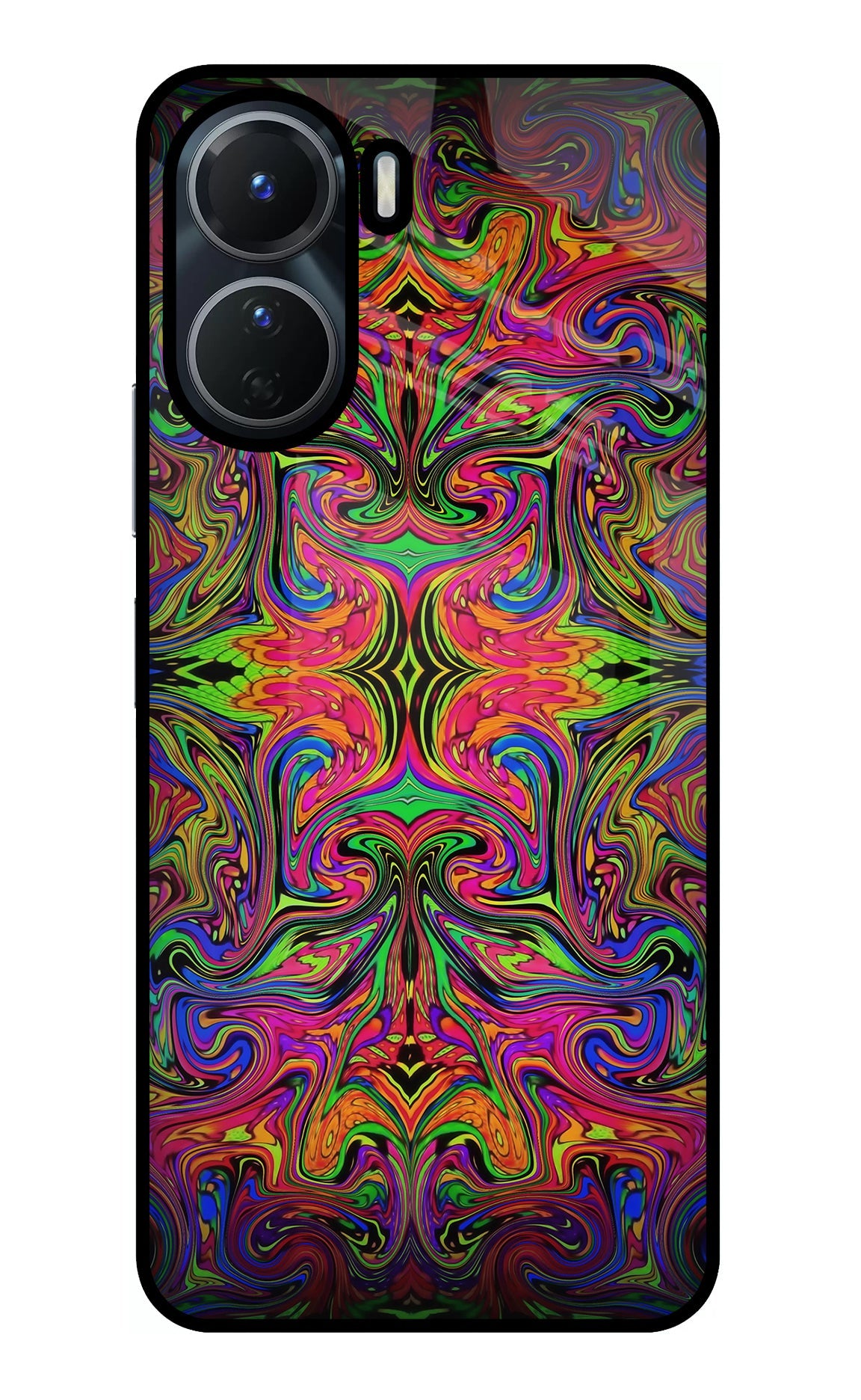 Psychedelic Art Vivo Y16 Glass Case