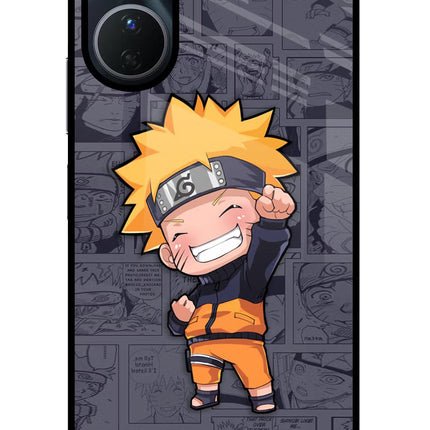 Chota Naruto Vivo Y16 Glass Case Back Cover by Casekaro