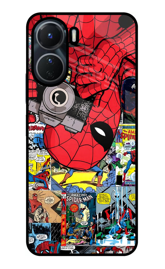 Spider Man Vivo Y16 Glass Case