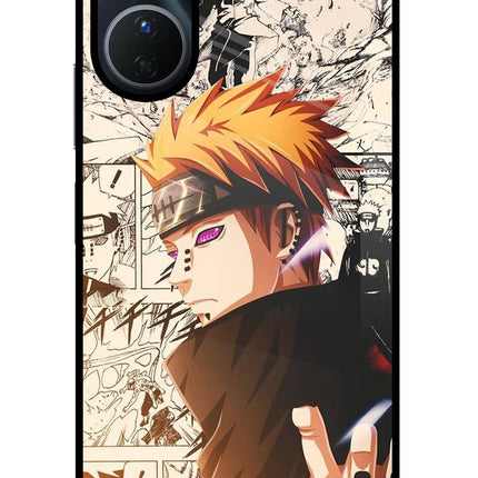 Pain Anime Vivo Y16 Glass Case Back Cover by Casekaro