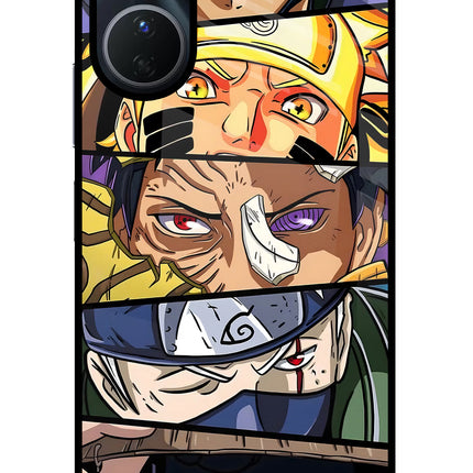 Naruto Character Vivo Y16 Glass Case Back Cover by Casekaro