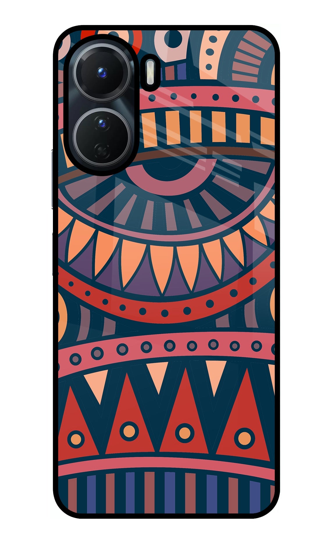 African Culture Design Vivo Y16 Glass Case