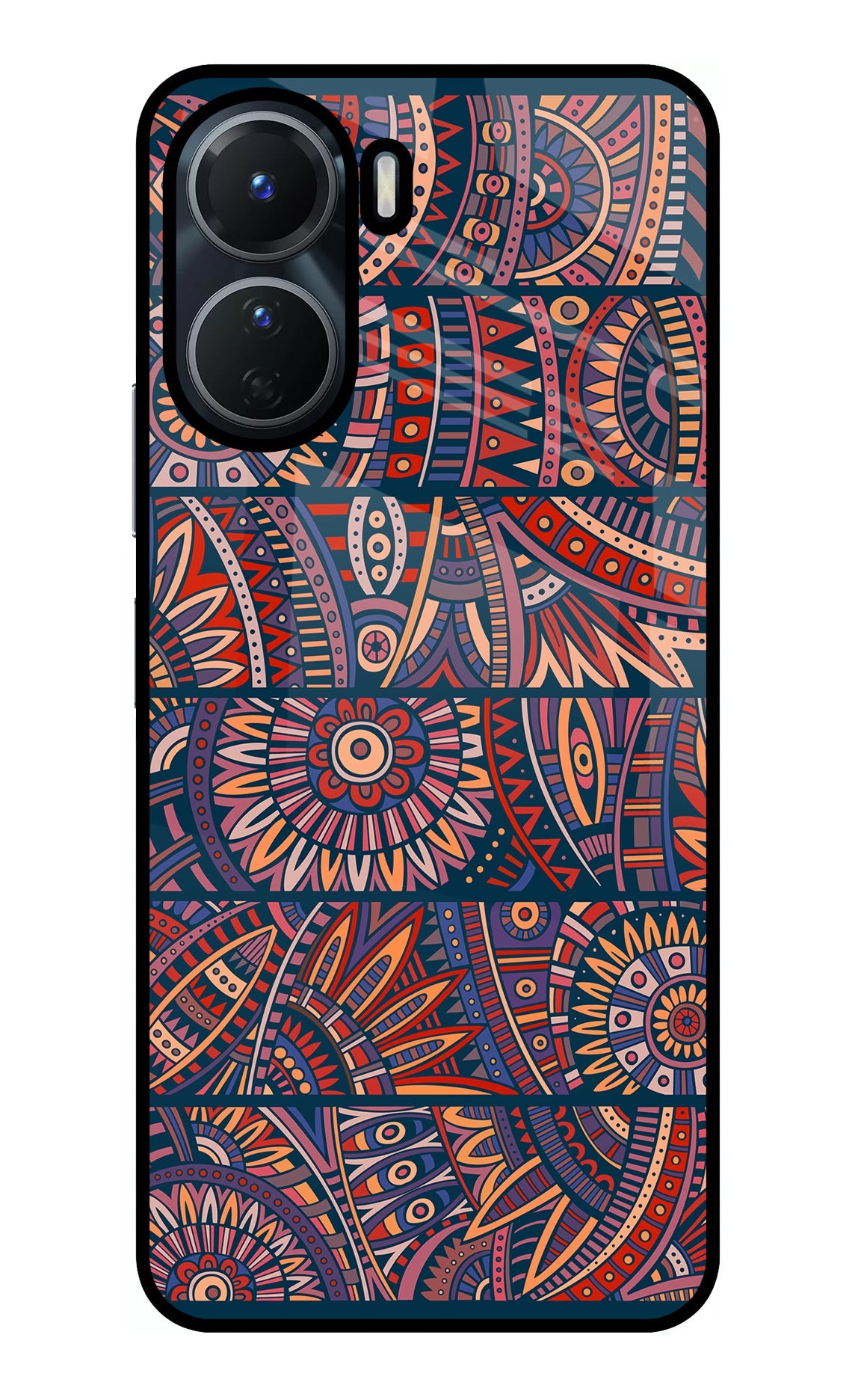 African Culture Design Vivo Y16 Glass Case