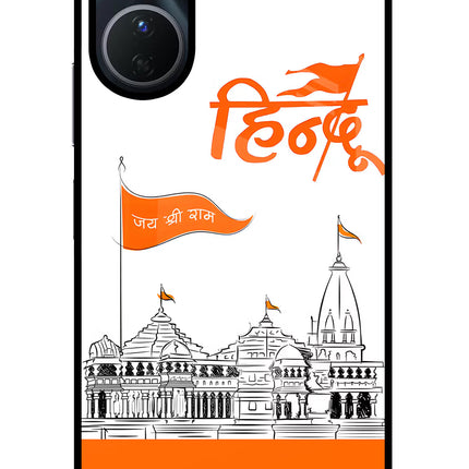 Jai Shree Ram Hindu Vivo Y16 Glass Case Back Cover by Casekaro