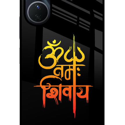 Om Namah Shivay Vivo Y16 Glass Case Back Cover by Casekaro