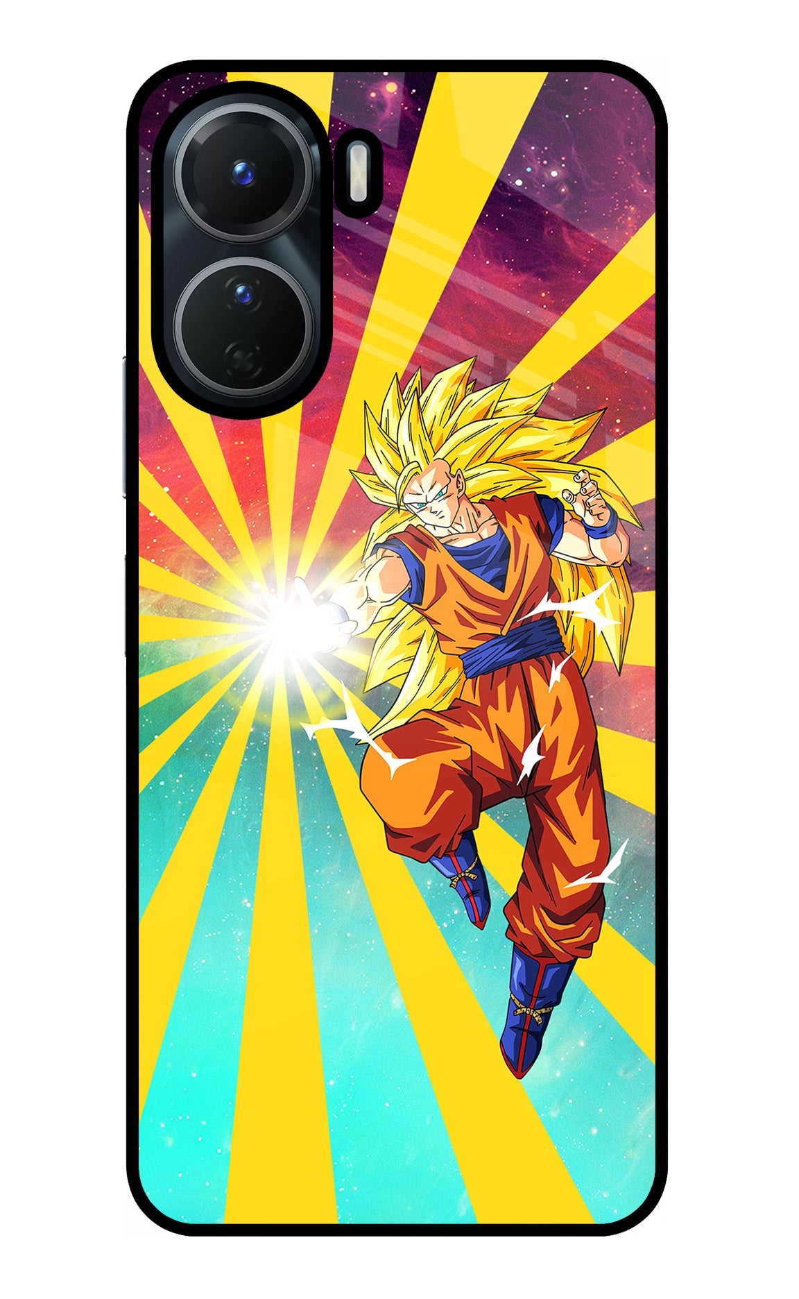 Goku Super Saiyan Vivo Y16 Glass Case