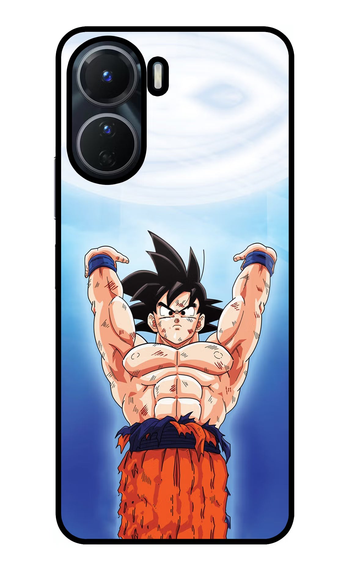 Goku Power Vivo Y16 Glass Case