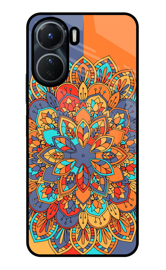 Color Mandala Vivo Y16 Glass Case