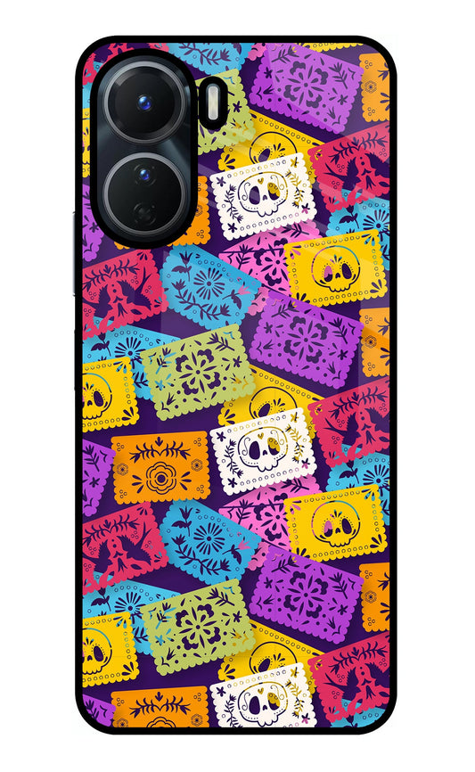 Mexican Pattern Vivo Y16 Glass Case