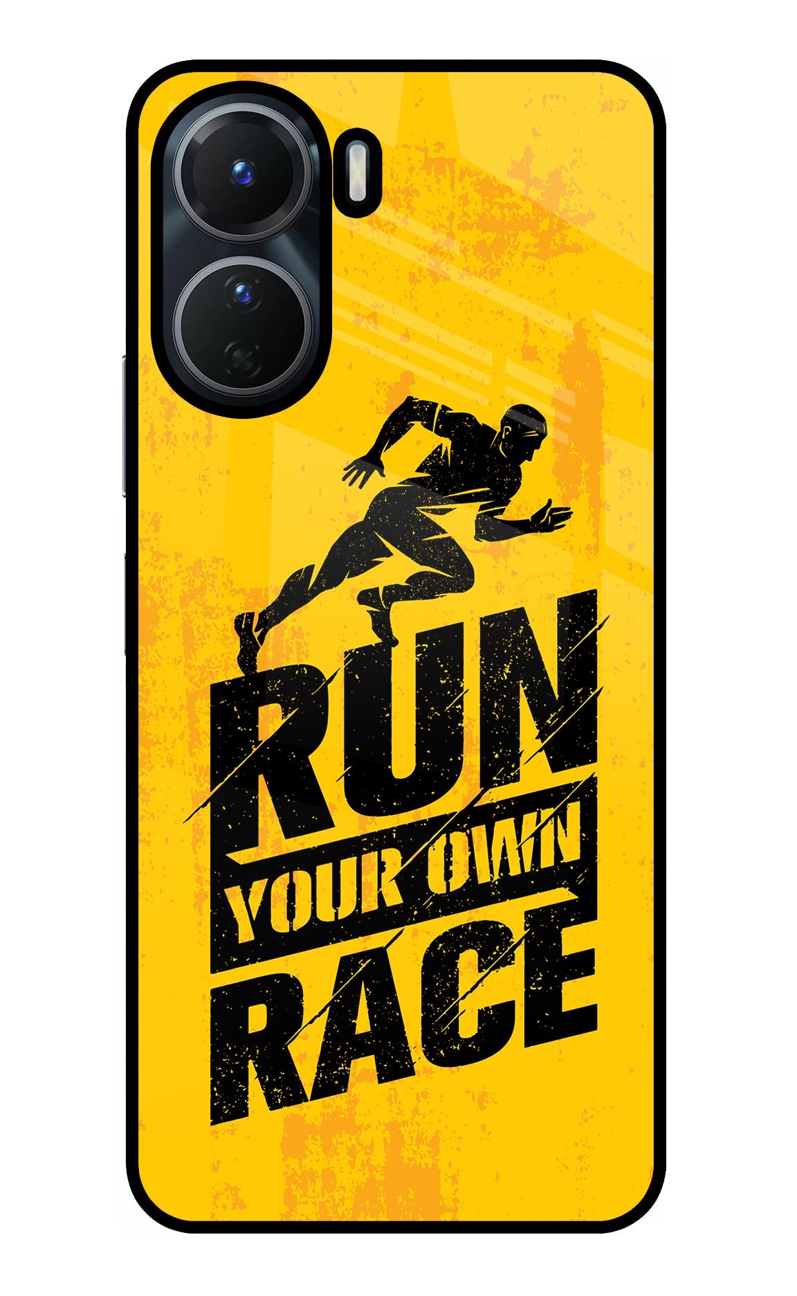 Run Your Own Race Vivo Y16 Glass Case