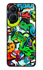 Game Doodle Vivo Y16 Glass Case Back Cover by Casekaro