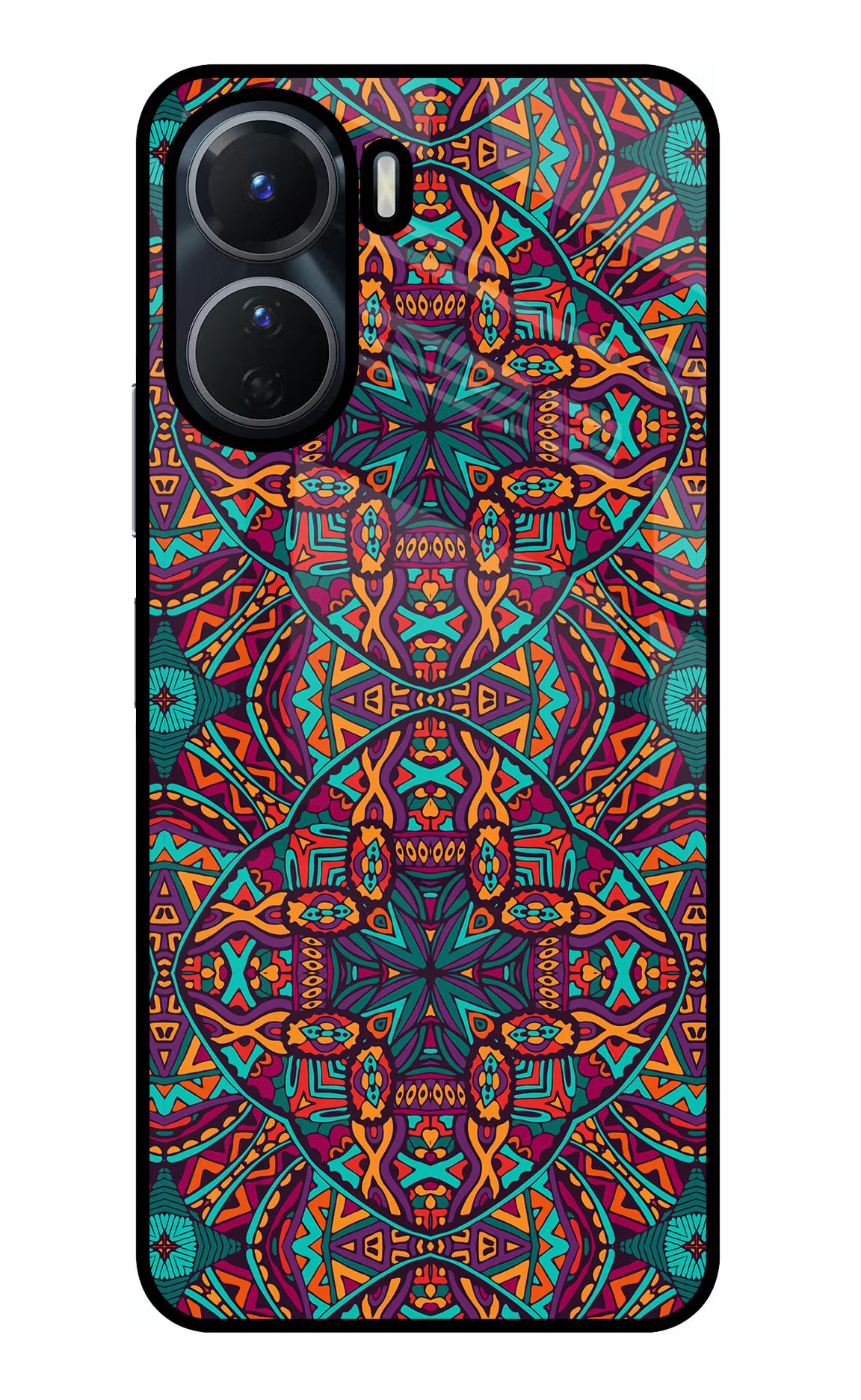 Colour Mandala Vivo Y16 Glass Case