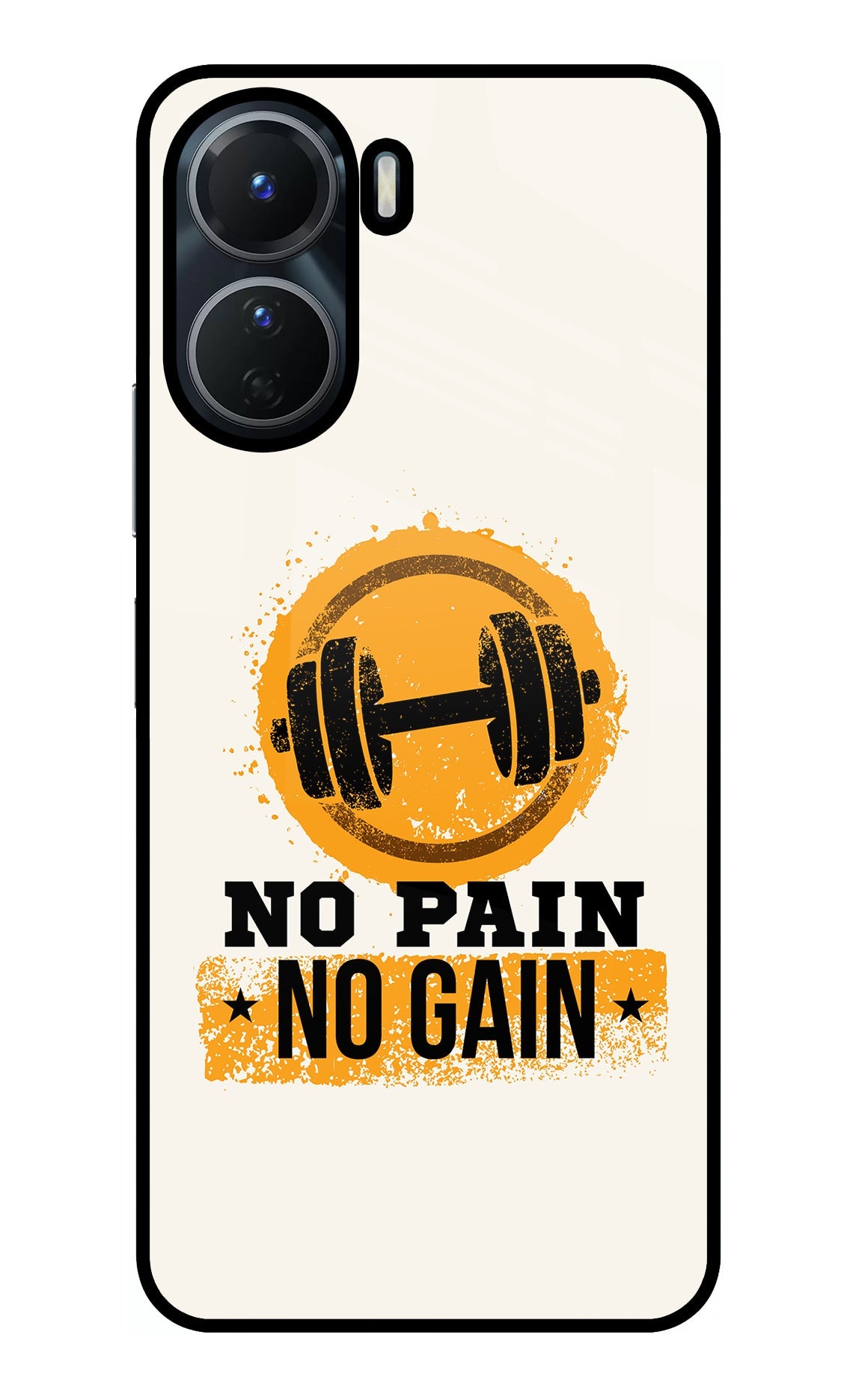 No Pain No Gain Vivo Y16 Back Cover