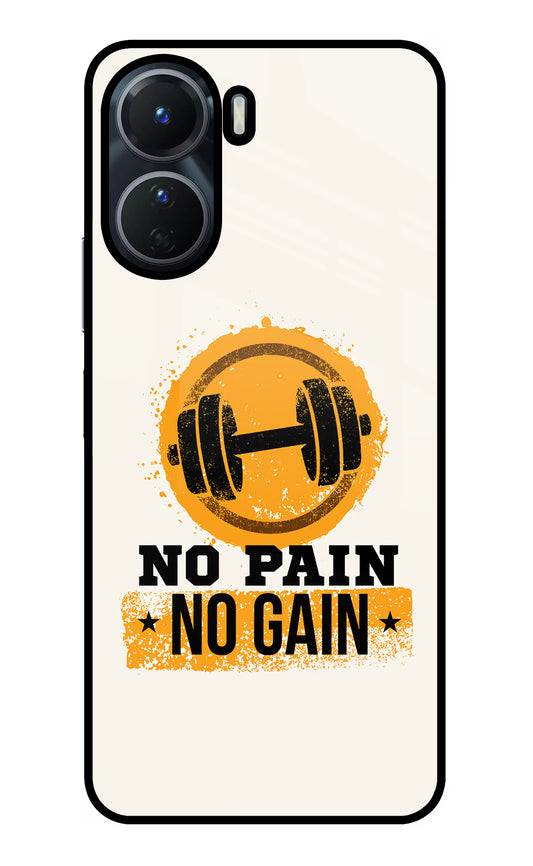 No Pain No Gain Vivo Y16 Glass Case
