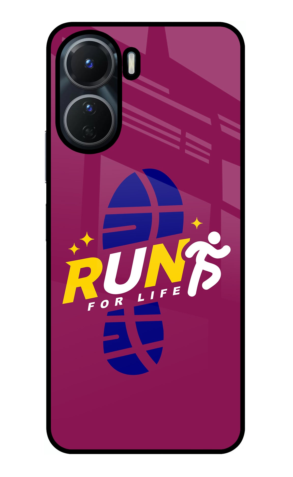 Run for Life Vivo Y16 Back Cover