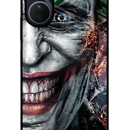 Joker Cam Vivo Y16 Glass Case Back Cover by Casekaro