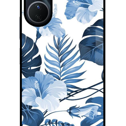 Fabric Art Vivo Y16 Glass Case Back Cover by Casekaro