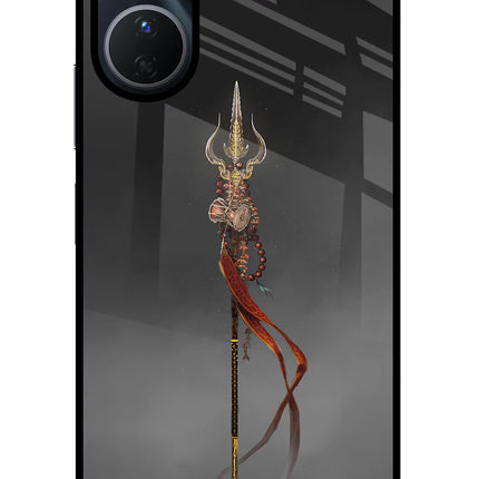 Shiv Trishul Vivo Y16 Glass Case Back Cover by Casekaro