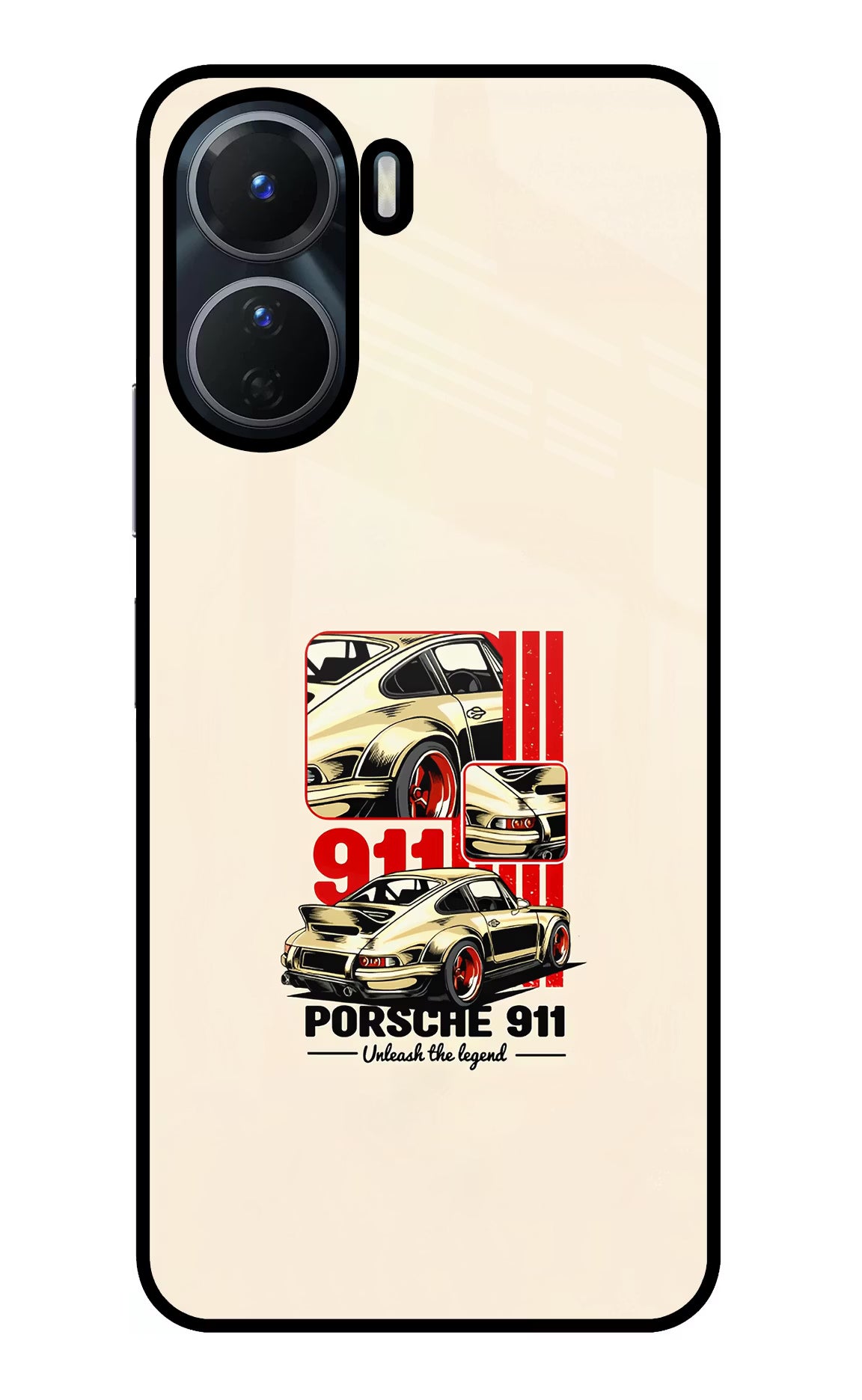 Classic Porsche 911 Vivo Y16 Glass Case