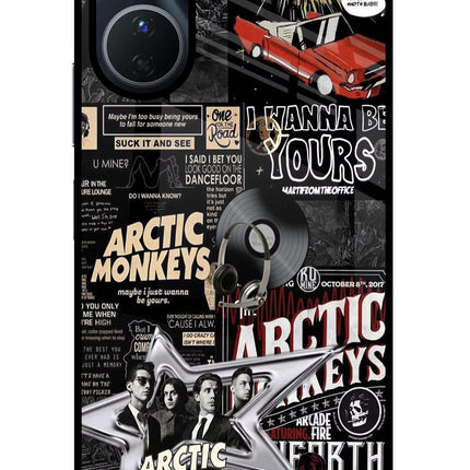 Arctic Monkeys Vivo Y16 Glass Case Back Cover by Casekaro